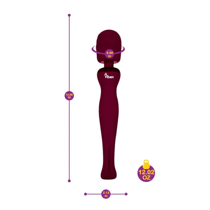 Female Sex Toys | Viben Sultry Rechargeable Wand Massager Ruby - Viben