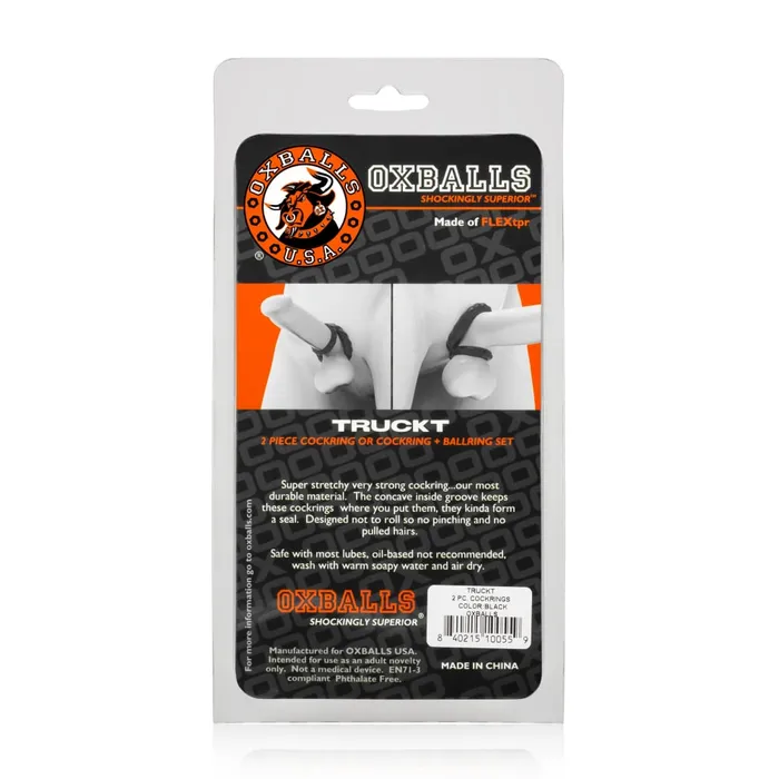OxBalls Anal | Truckt Cockring Black