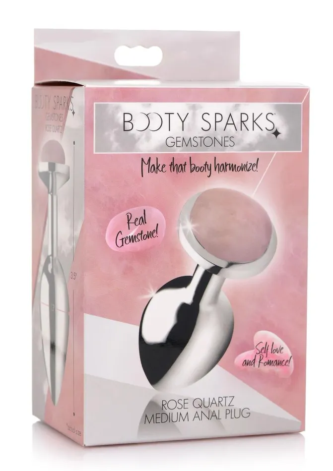Booty Sparks Male Sex Toys | Booty Sparks Gemstones Rose Quartz Anal Plug
