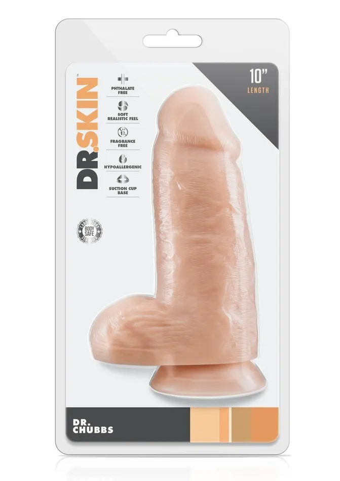 Dr. Skin Dr. Chubbs Dildo with Balls and Suction Cup | Dr. Skin Female Sex Toys