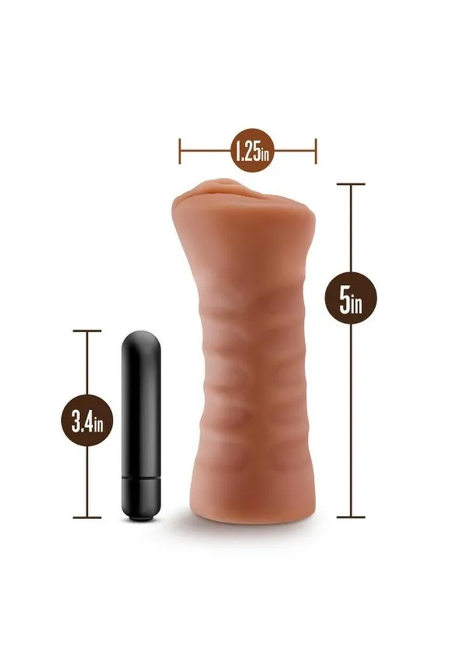M For Men Julieta Vibrating Masturbator with Bullet - Pussy | M for Men Male Sex Toys